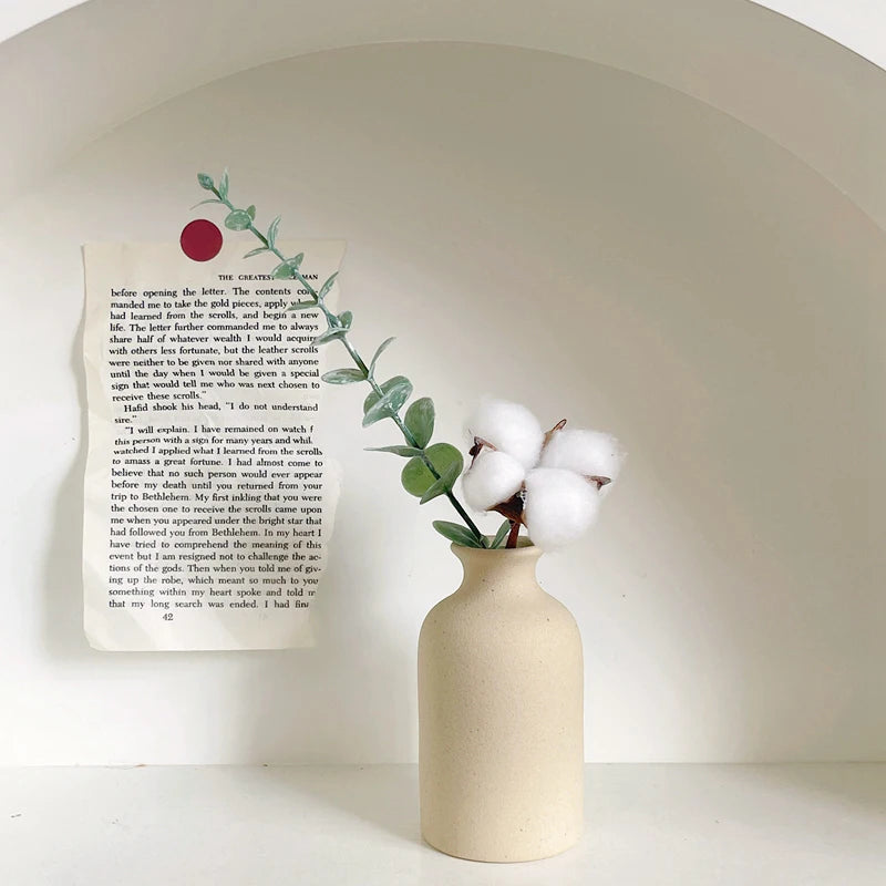 Nordic Style Ceramic Vase – Minimalist Home Decor