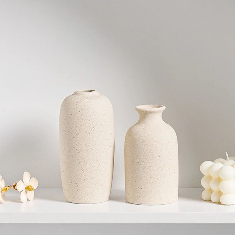 Nordic Style Ceramic Vase – Minimalist Home Decor
