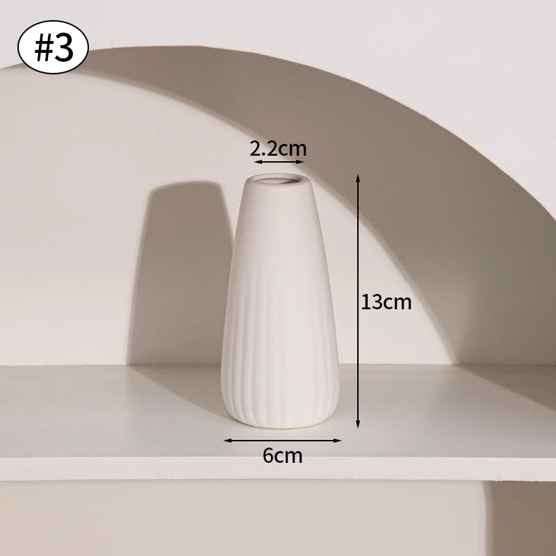 Nordic Style Ceramic Vase – Minimalist Home Decor