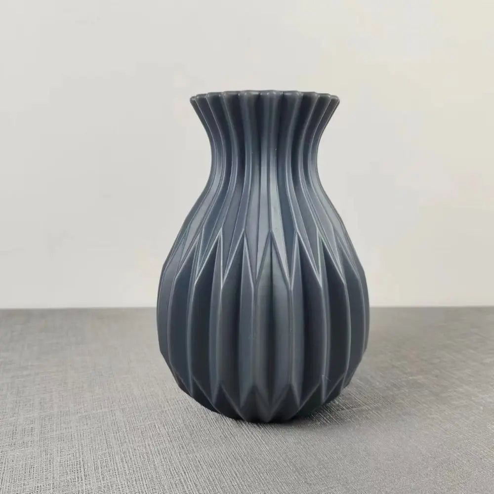 Modern White Plastic Vase – Nordic Decor for Home and Events