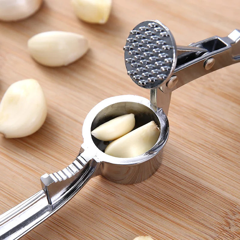 Prensador de Ajo de Aleación de Aluminio – Tritura, Pela y Pica con Facilidad