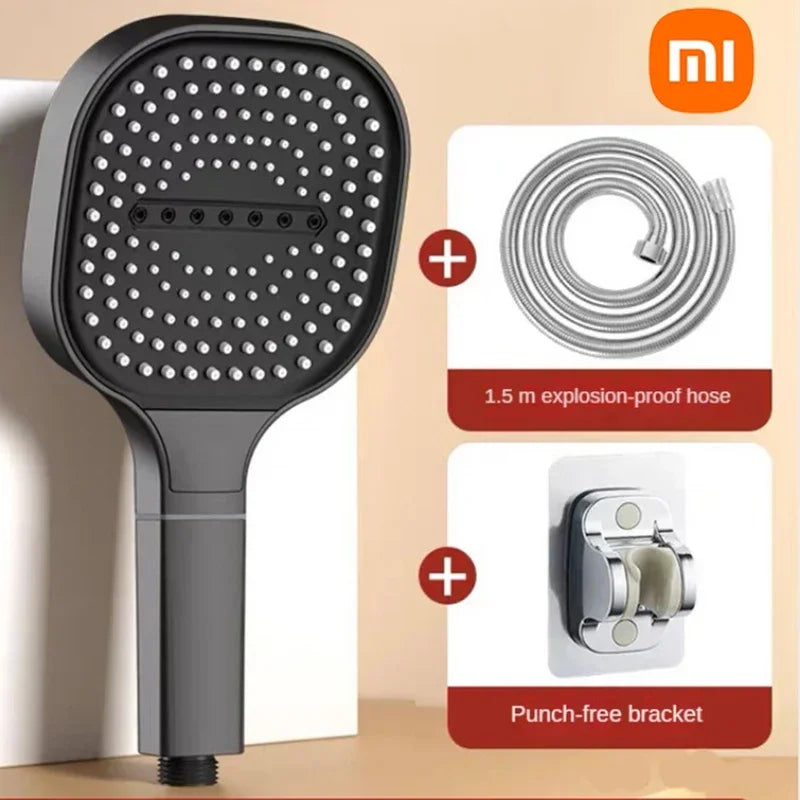 High Pressure Shower Head – 13cm Panel with 3 Adjustable Modes