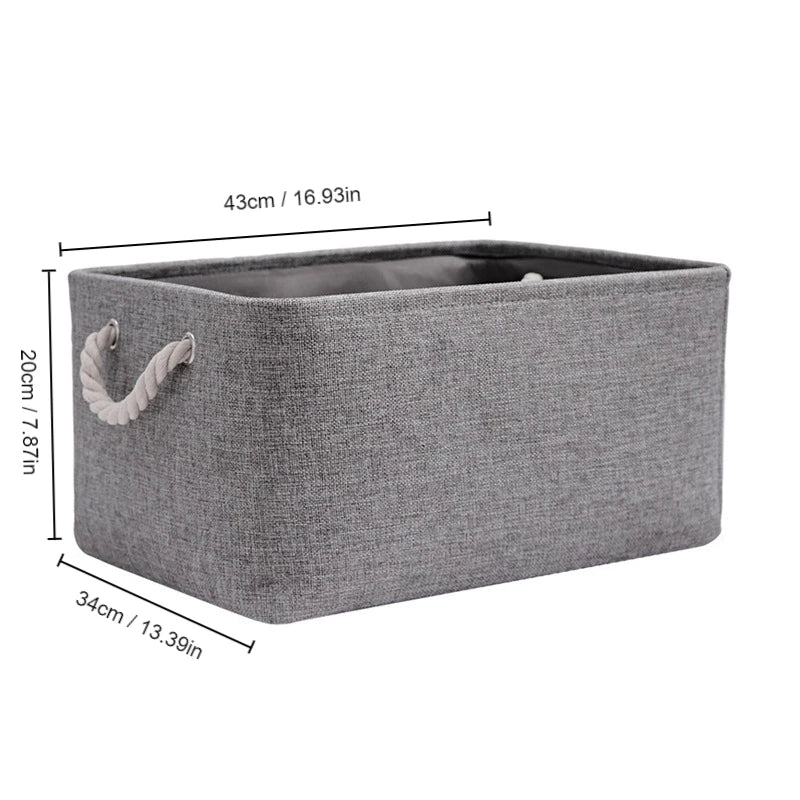 Foldable Linen Storage Basket – Versatile and Functional
