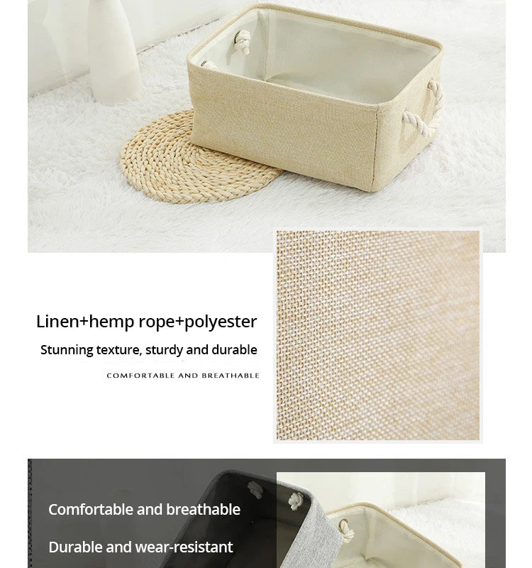 Foldable Linen Storage Basket – Versatile and Functional