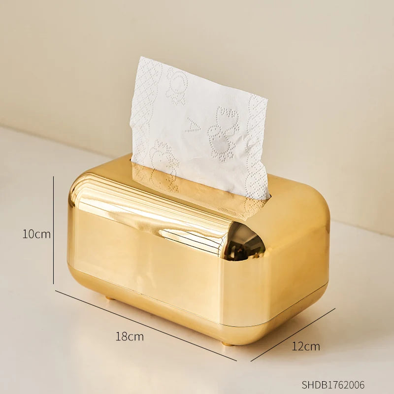 Luxury Gold Tissue Box – Modern Home &amp; Office Decor