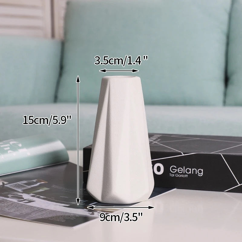 Nordic Style Ceramic Vase – Minimalist Home Decor