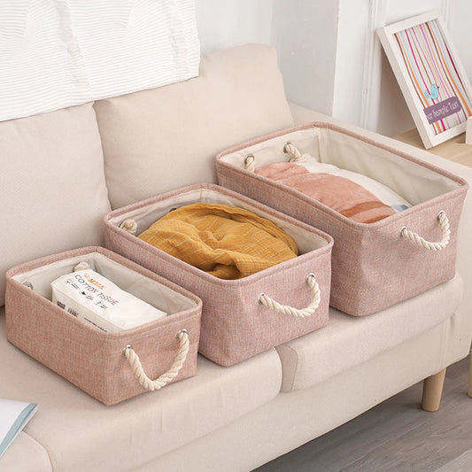 Foldable Linen Storage Basket – Multipurpose Organizer