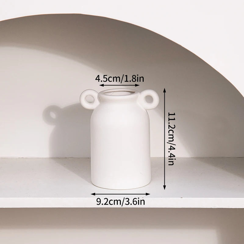 Nordic Style Ceramic Vase – Minimalist Home Decor