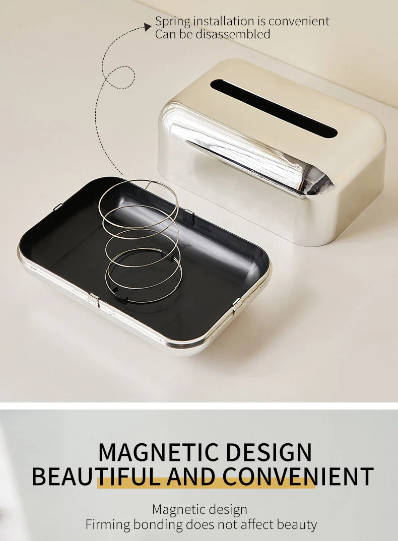 Luxury Gold Tissue Box – Modern Home &amp; Office Decor