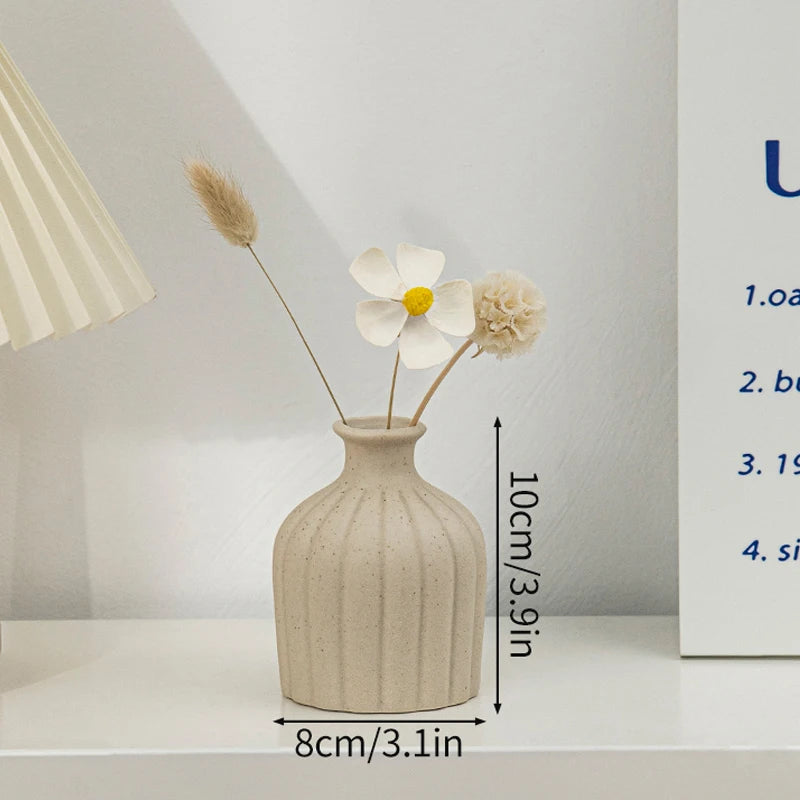 Nordic Style Ceramic Vase – Minimalist Home Decor
