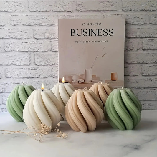 3D Geometric Silicone Candle Mold – Ideal for Decoration and Aromatherapy