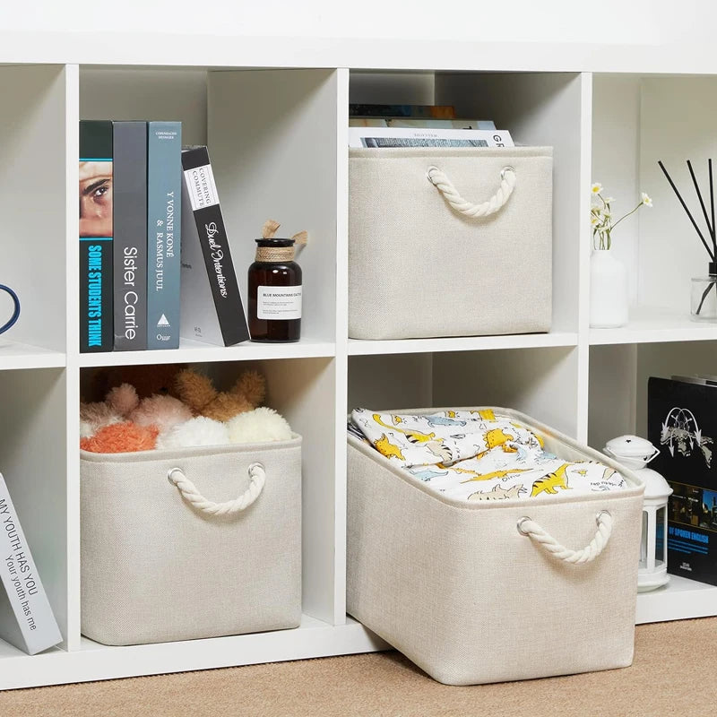 Foldable Linen Storage Basket – Multipurpose Organizer