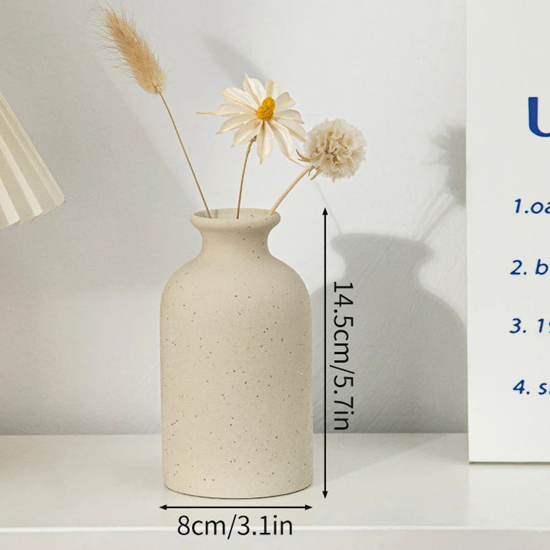Nordic Style Ceramic Vase – Minimalist Home Decor
