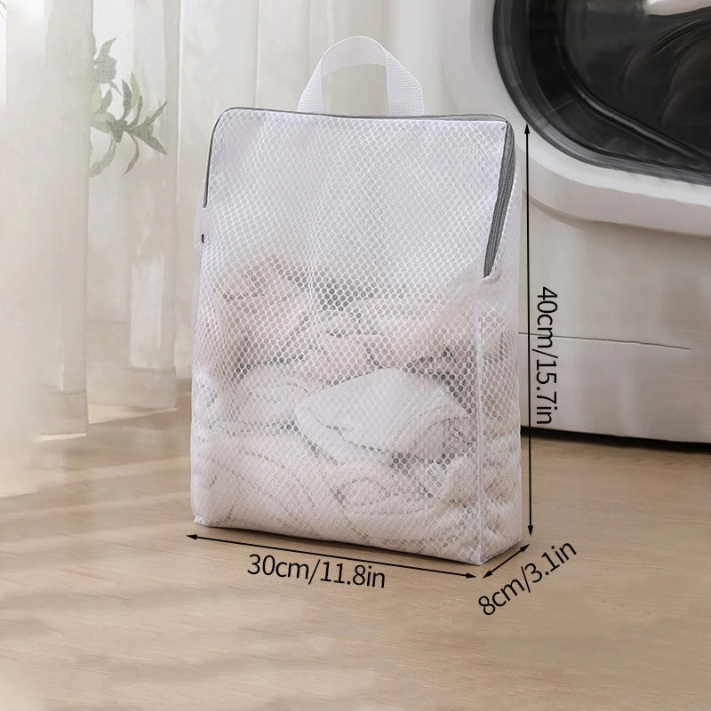 Foldable Waterproof Laundry Basket – Cotton and Linen with Bamboo Handles