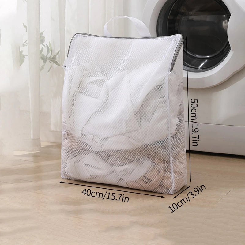 Foldable Waterproof Laundry Basket – Cotton and Linen with Bamboo Handles