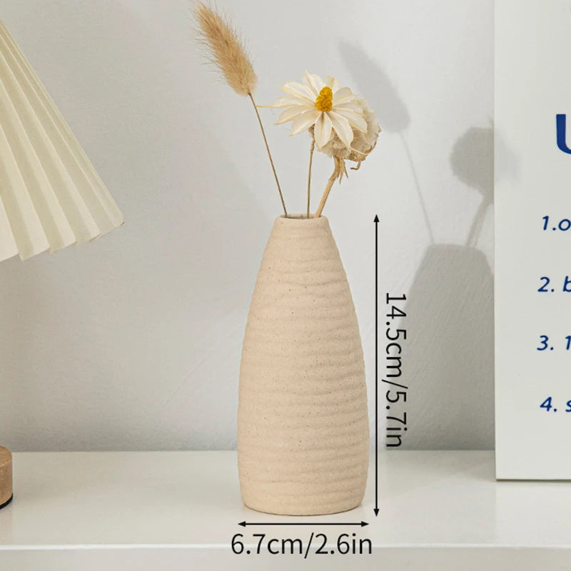 Nordic Style Ceramic Vase – Minimalist Home Decor