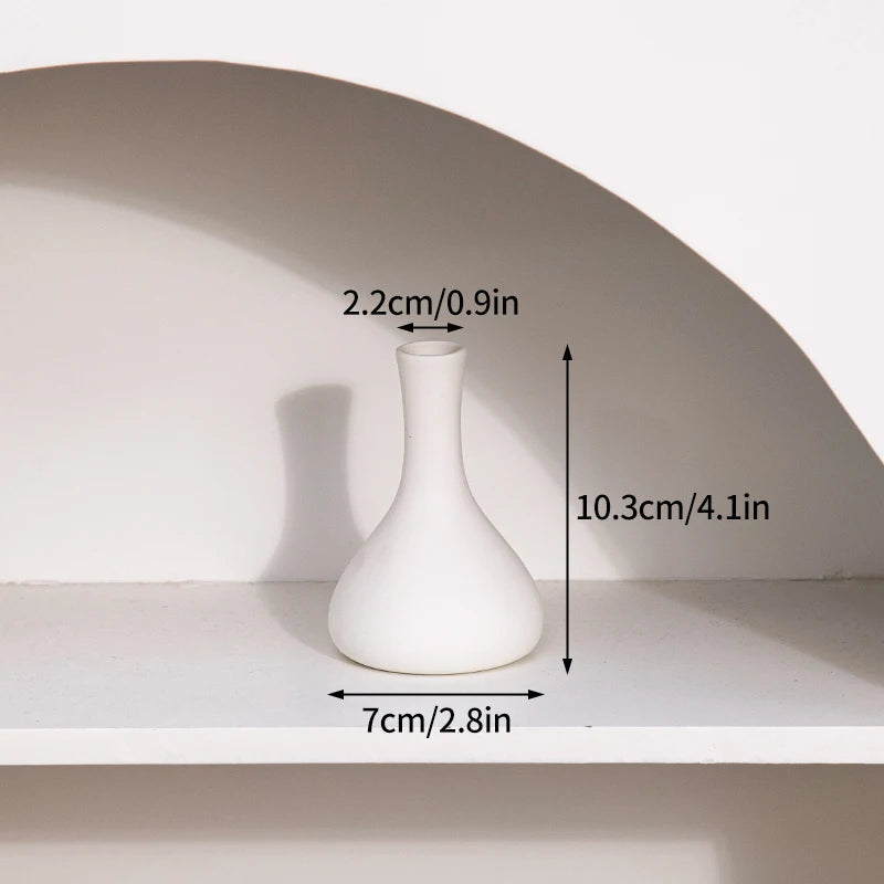 Nordic Style Ceramic Vase – Minimalist Home Decor