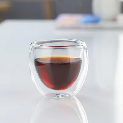 Double Wall Insulated Glass Tumbler - 5 Sizes Available - Ideal for Coffee, Tea, Beer, Milk, Whiskey &amp; More