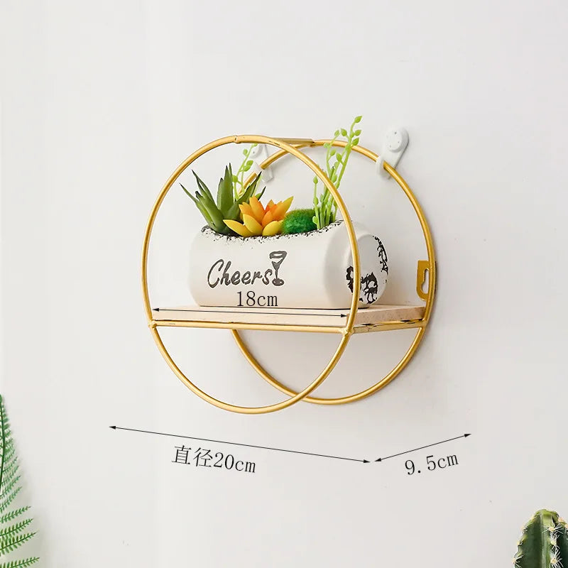 Hexagon Floating Wall Shelf – Elegant Decor and Storage