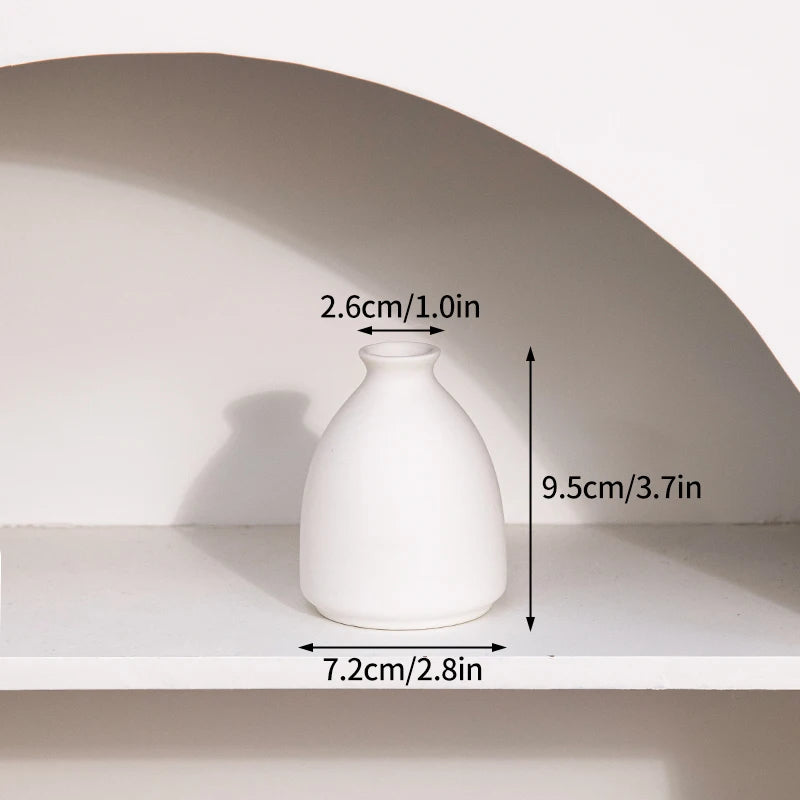 Nordic Style Ceramic Vase – Minimalist Home Decor