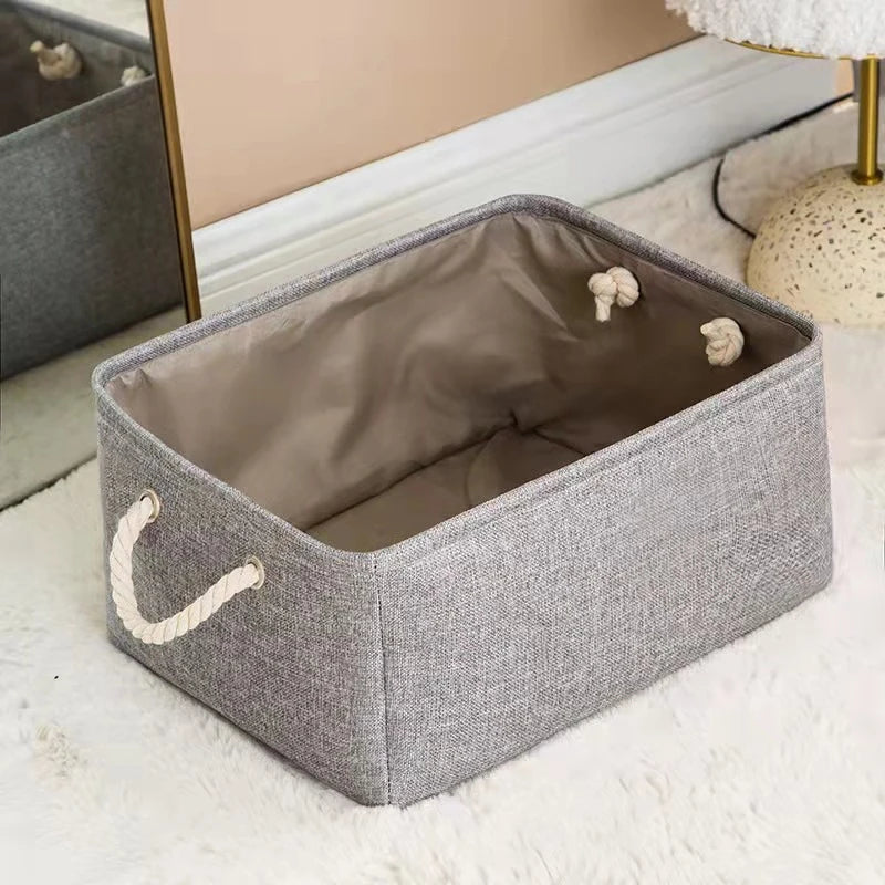 Foldable Linen Storage Basket – Multipurpose Organizer