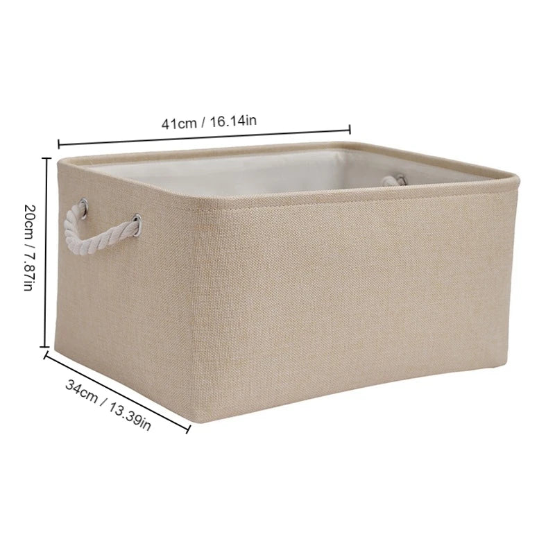 Foldable Linen Storage Basket – Versatile and Functional