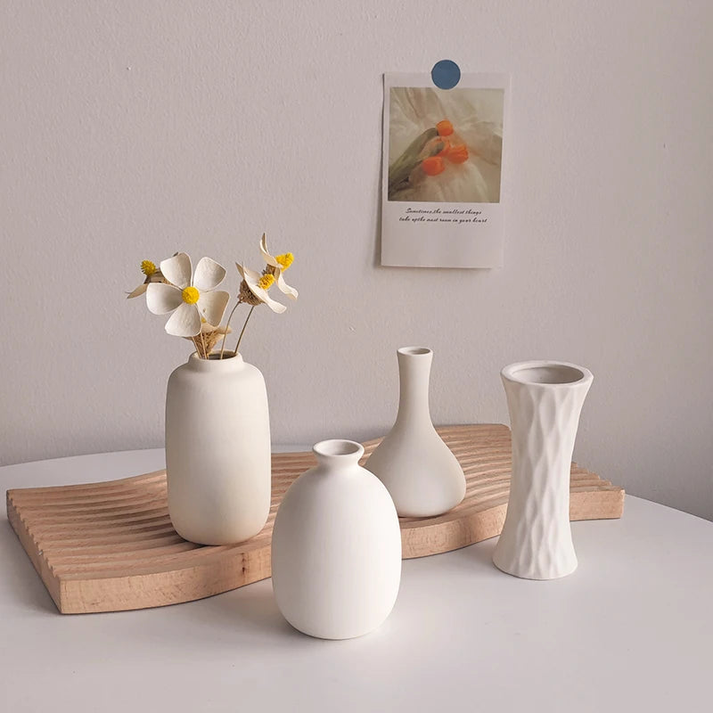 Nordic Style Ceramic Vase – Minimalist Home Decor