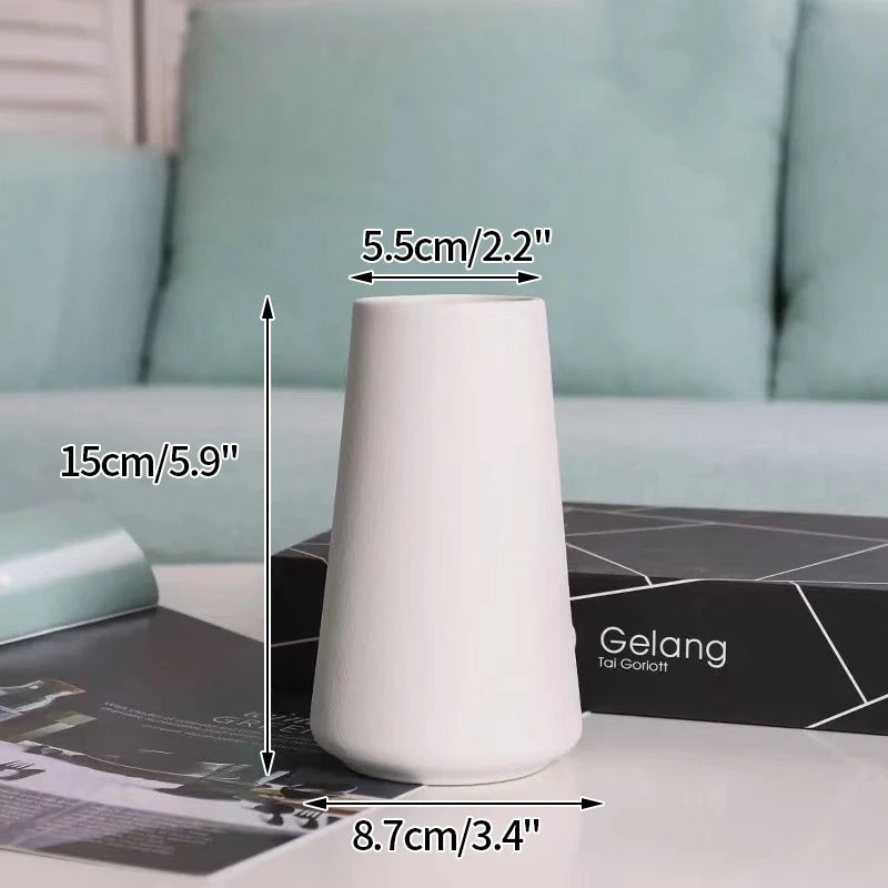 Nordic Style Ceramic Vase – Minimalist Home Decor