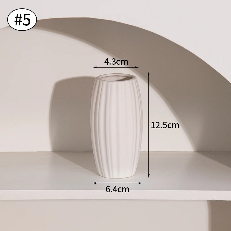 Nordic Style Ceramic Vase – Minimalist Home Decor