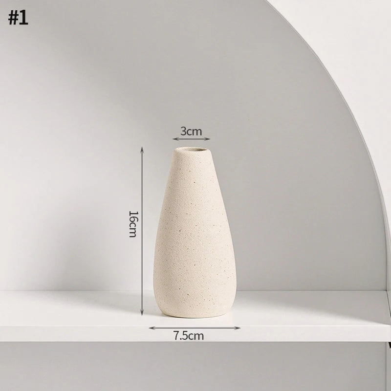 Nordic Style Ceramic Vase – Minimalist Home Decor