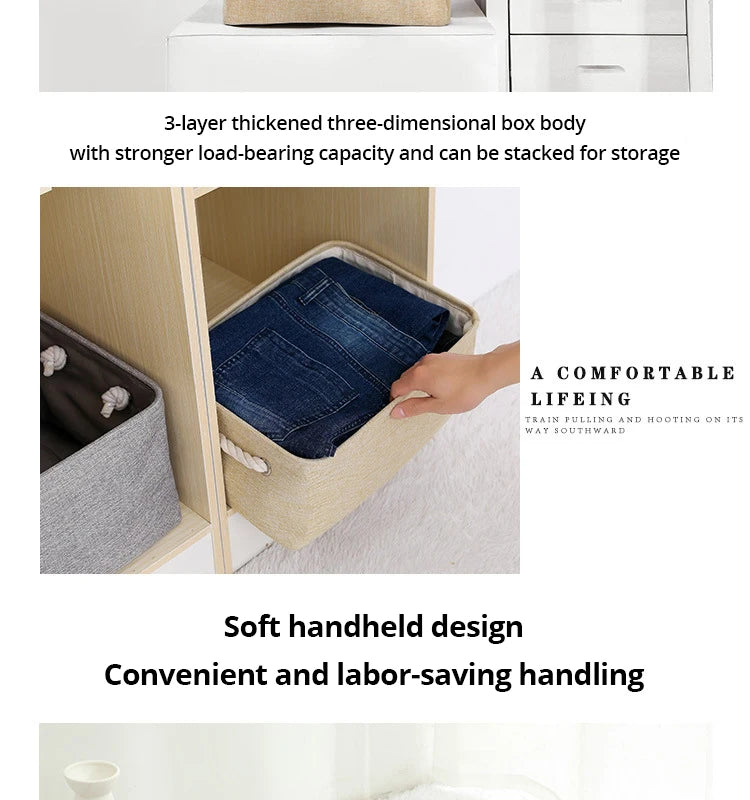Foldable Linen Storage Basket – Versatile and Functional