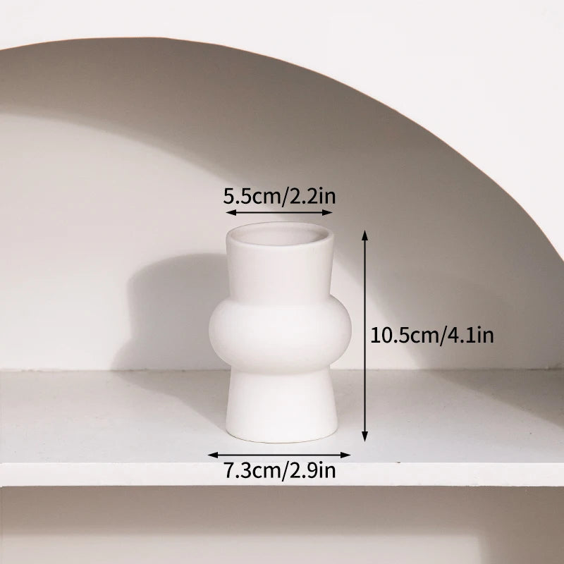 Nordic Style Ceramic Vase – Minimalist Home Decor