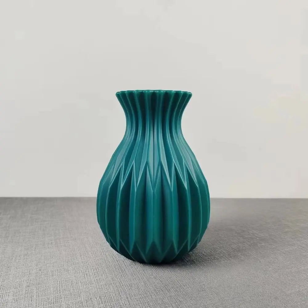 Modern White Plastic Vase – Nordic Decor for Home and Events