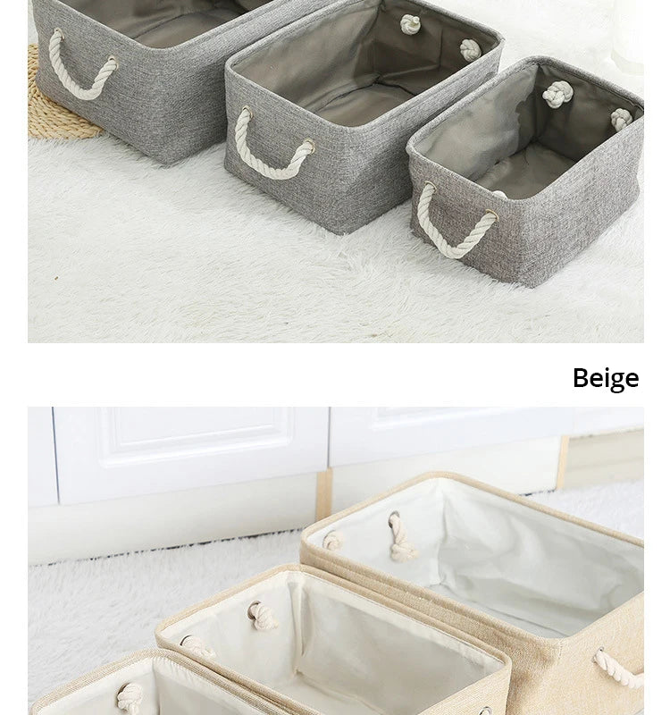 Foldable Linen Storage Basket – Versatile and Functional