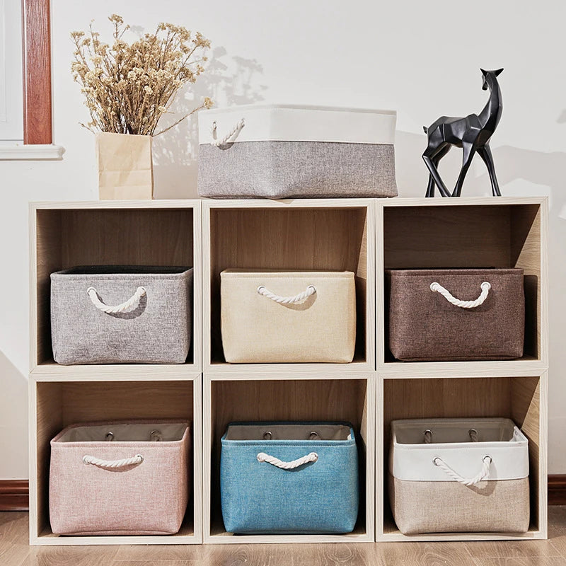 Foldable Linen Storage Basket – Multipurpose Organizer