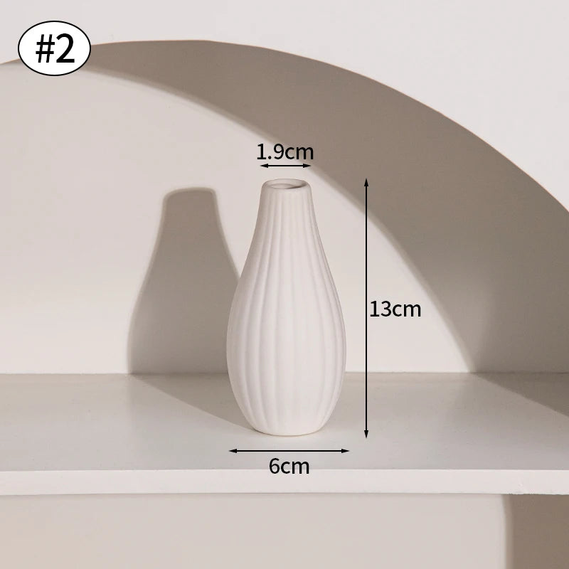 Nordic Style Ceramic Vase – Minimalist Home Decor