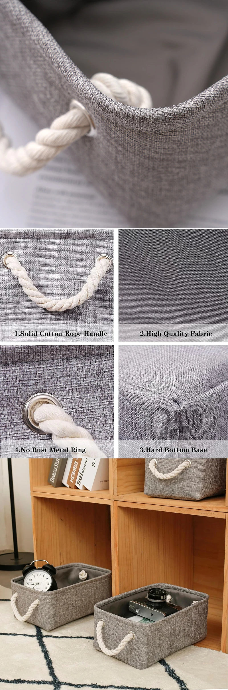Foldable Linen Storage Basket – Multipurpose Organizer