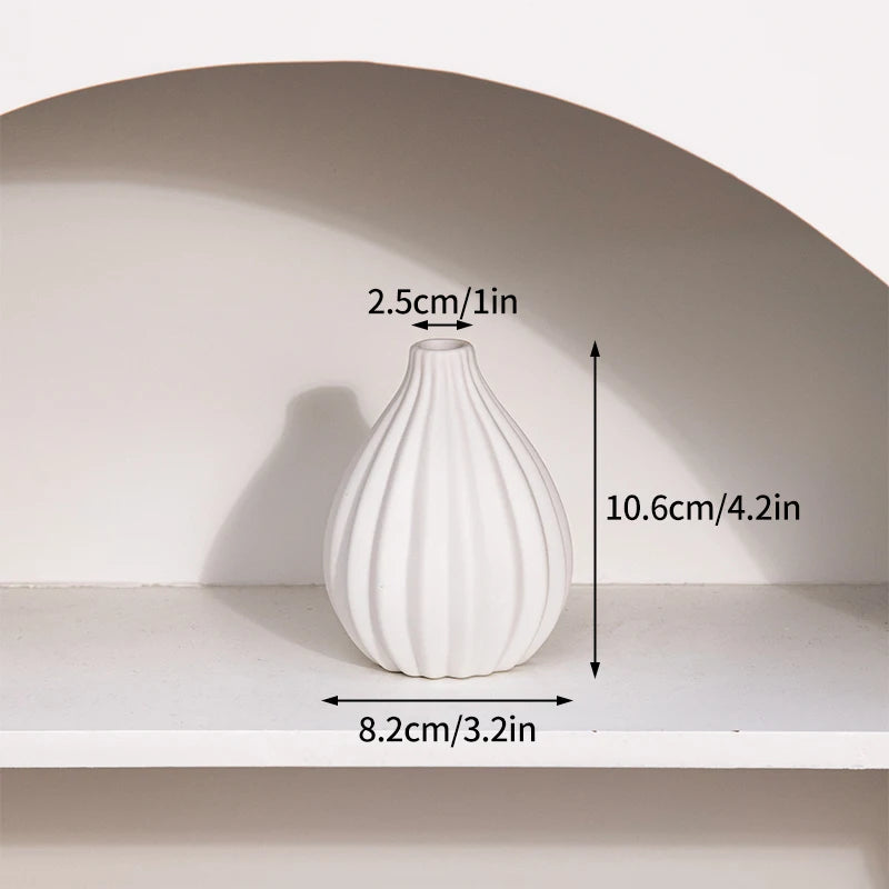 Nordic Style Ceramic Vase – Minimalist Home Decor