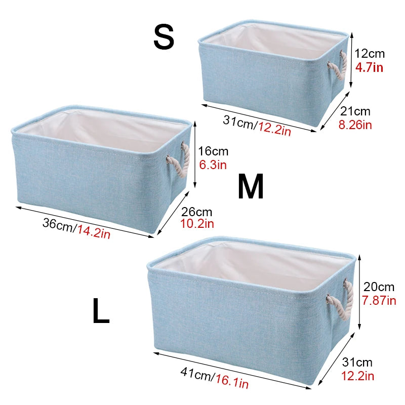Foldable Linen Storage Basket – Multipurpose Organizer